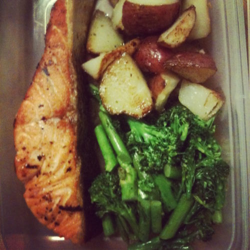 salmon-broccoli Salmon, Broccoli, & Roasted Potatoes